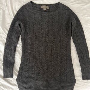 Ply Cashmere Dark Gray Crewneck Sweater